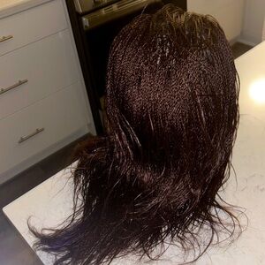 Brown micro braided Wig